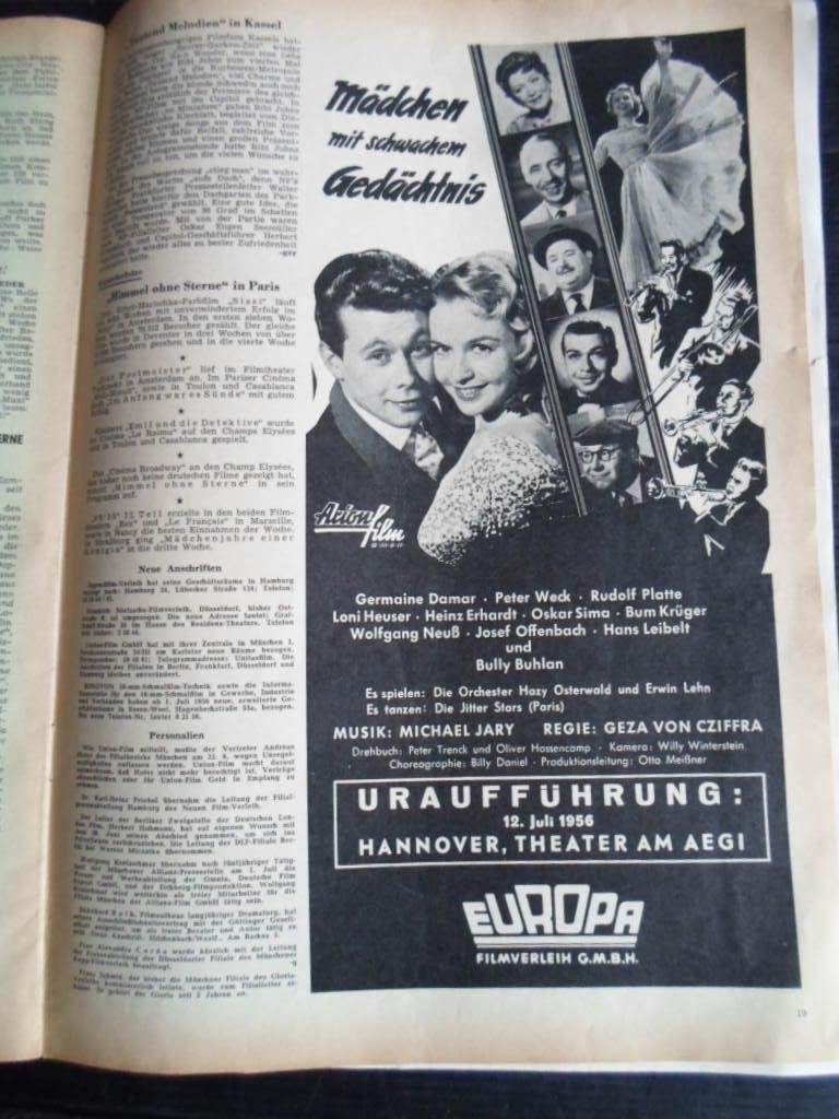  - Filmwoche, Fachzeitschrift für das Deutsche Filmwesen