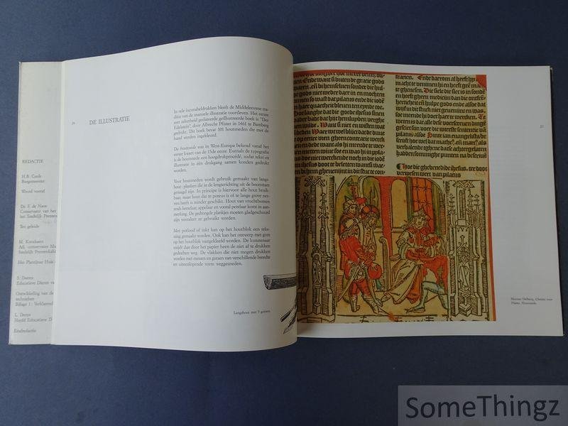 H.B. Cools (red.) / F. de Nave (inl.). - Over letters, boeken en prenten: didactische brochure voor het Museum Plantin-Moretus en het Stedelijk Prentenkabinet.