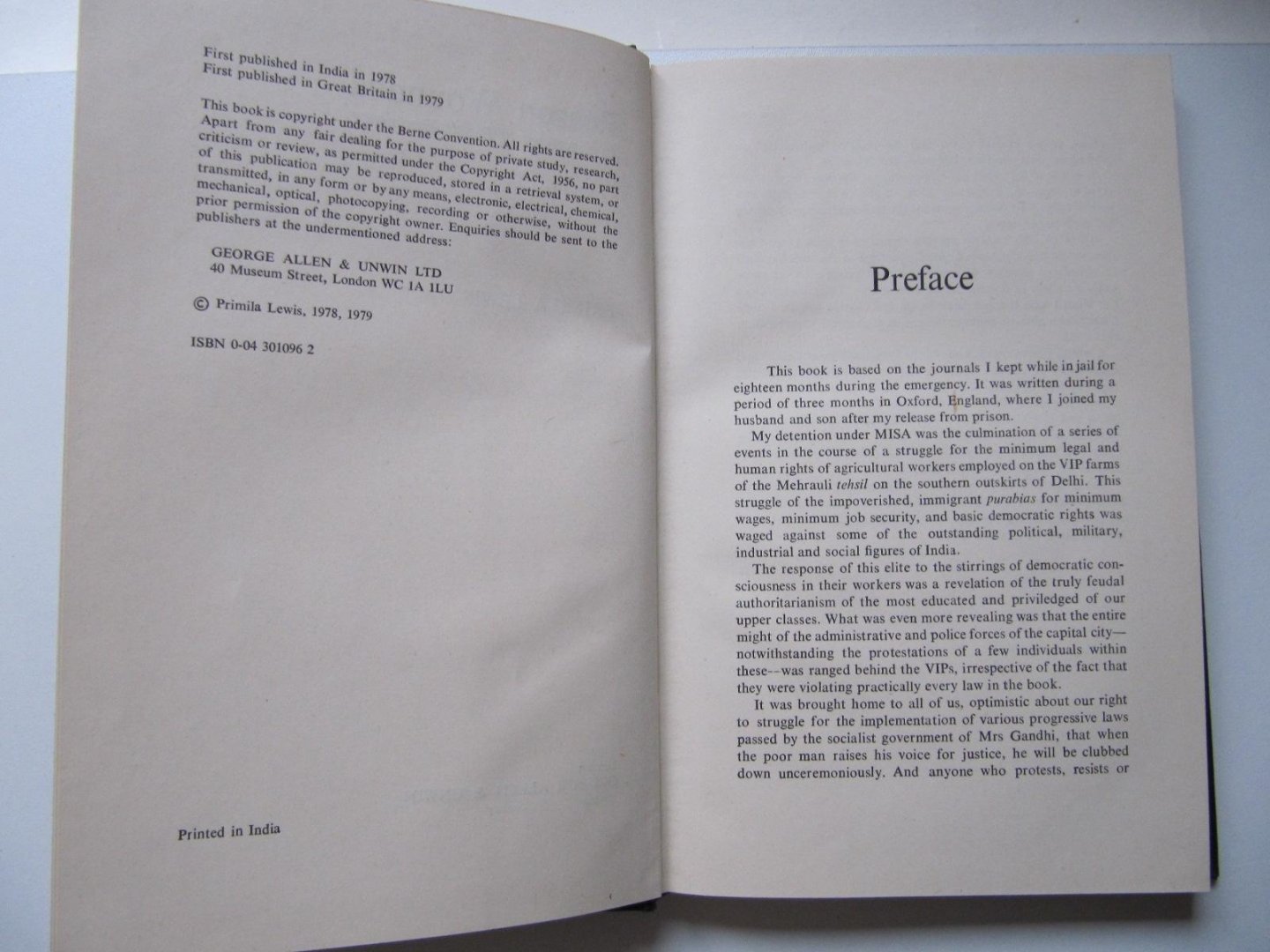 Primila Lewis - Reason Wounded - An experience of India's Emergency