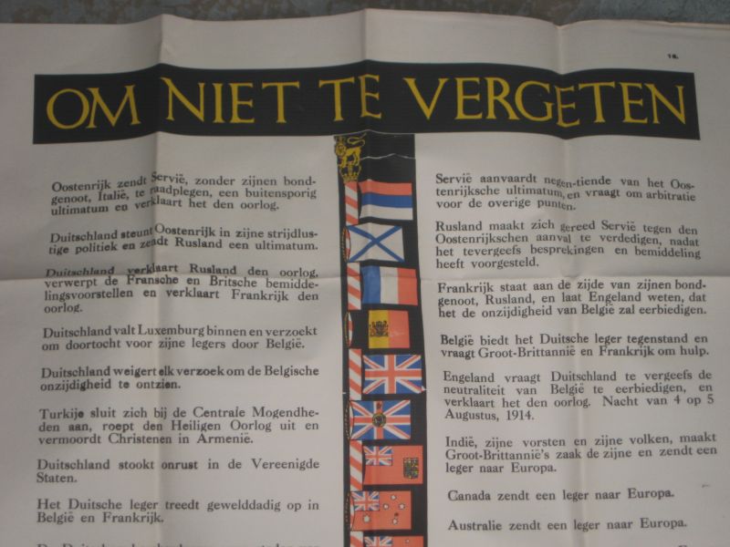 Poster - Om niet te vergeten