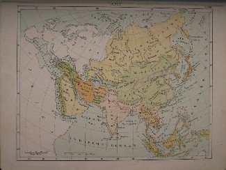 antique map (kaart). - Azie. (Asia).