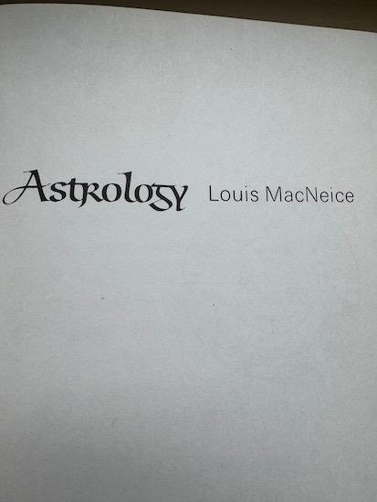 MacNeice, Louis - ASTROLOGY