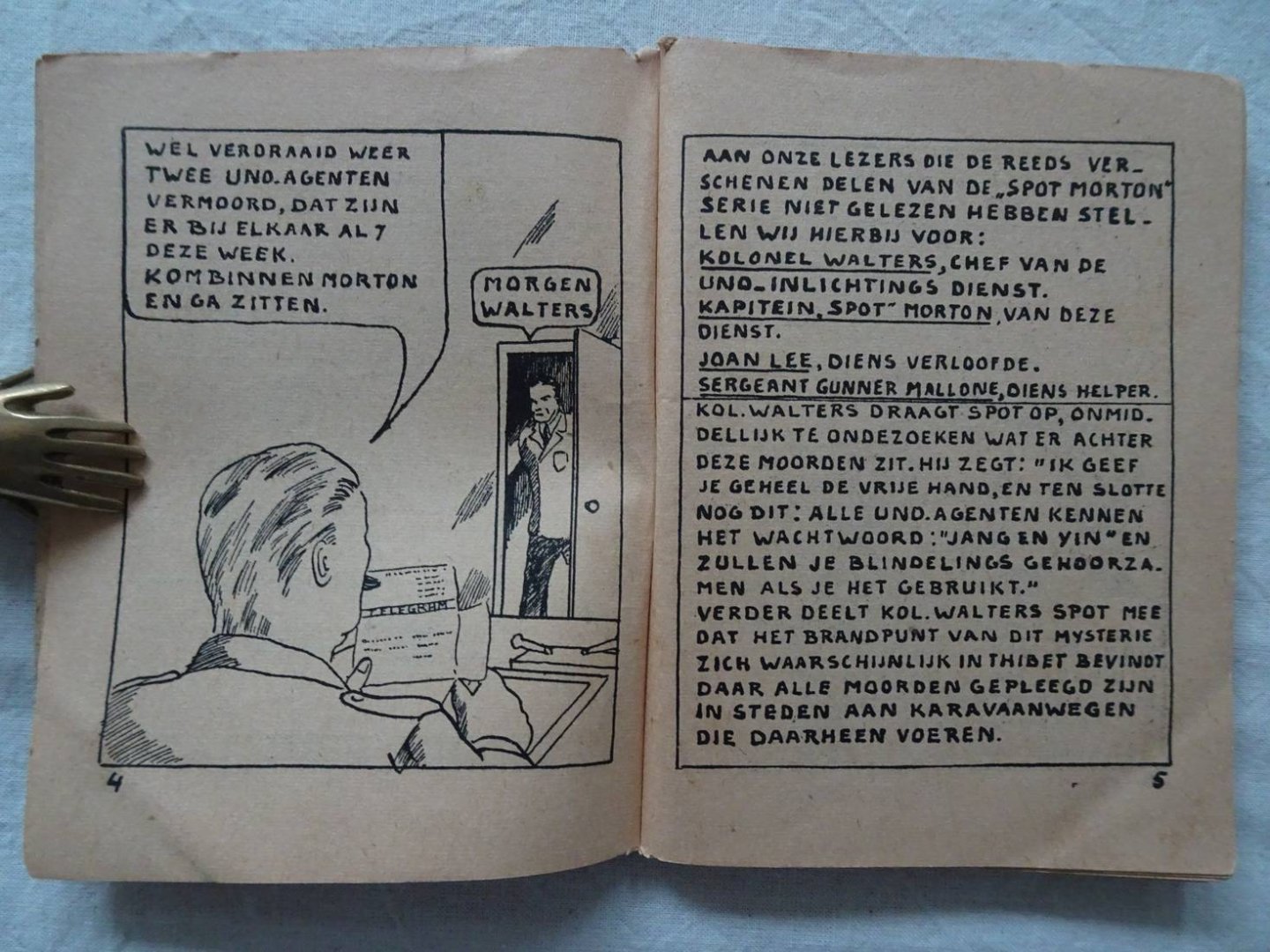 N.n.. - De zwarte dood. Spot Morton serie, no. 4.