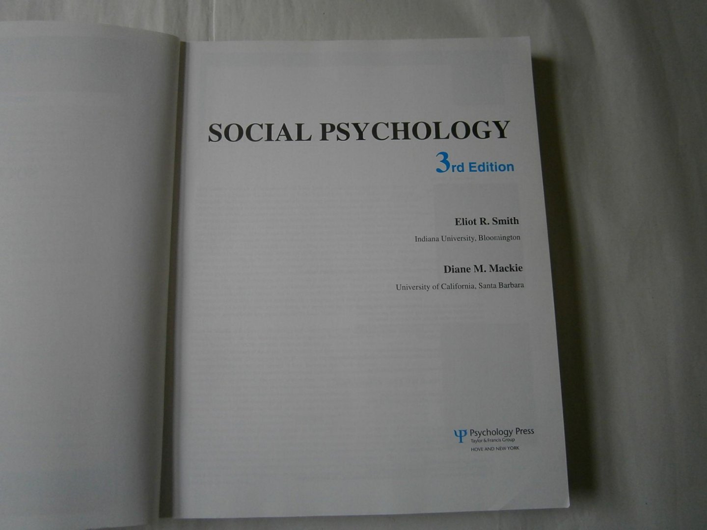Smith, Elliot R. - Social Psychology