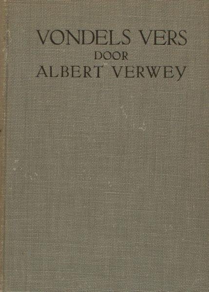 Verwey, Albert. - Vondels vers.