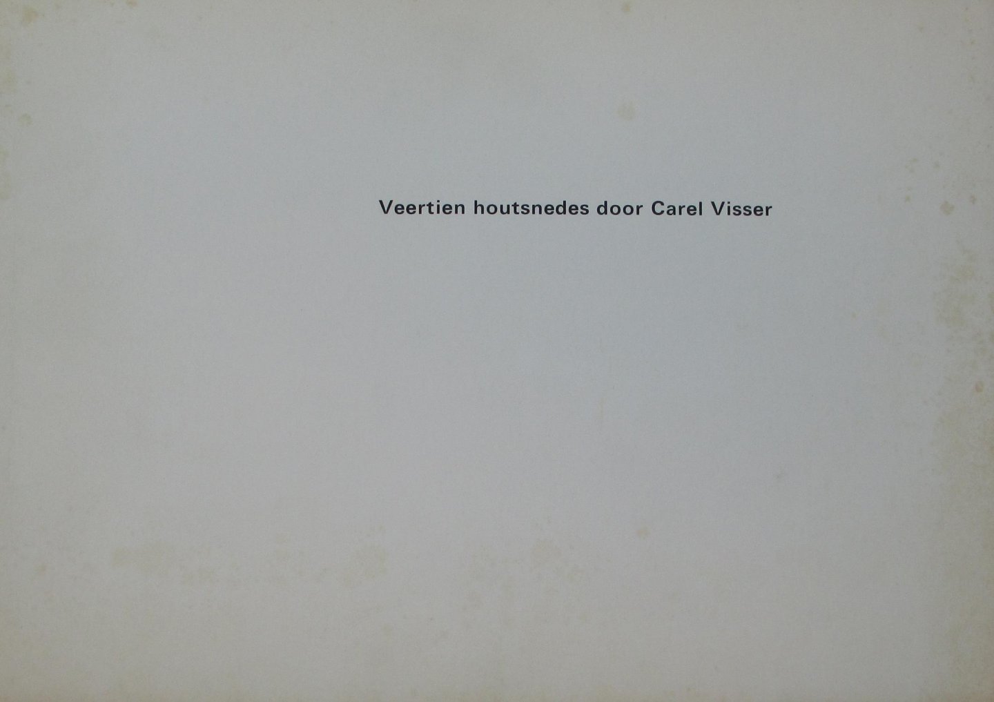 Visser, Carel - Veertien houtsneden door Carel Visser