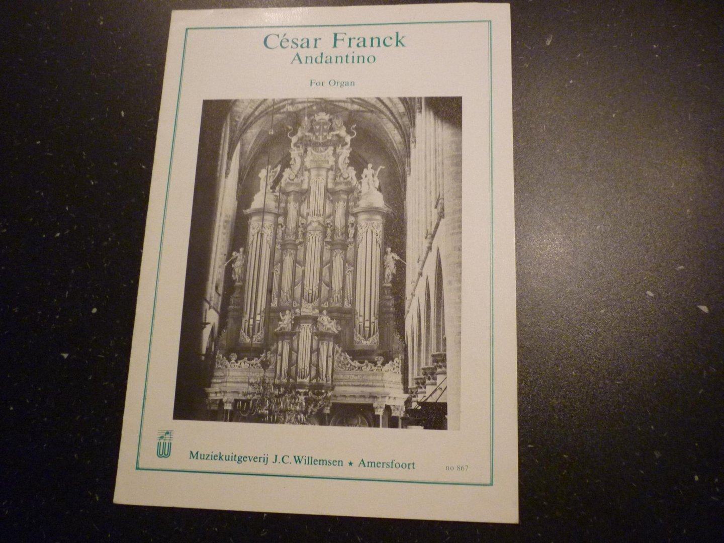 Franck; César (1822 – 1890) - Andantino; voor orgel