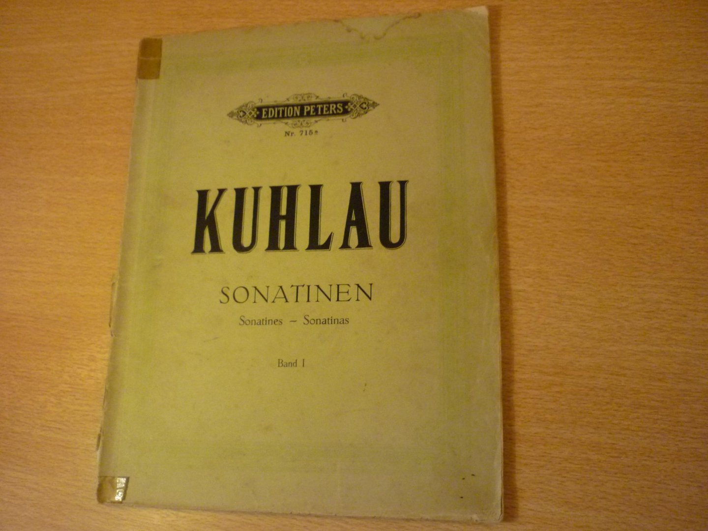Kuhlau; Friedrich  (1786–1832) - Sonatinen - Band 1; (herausgegeben von Adolf Ruthardt)