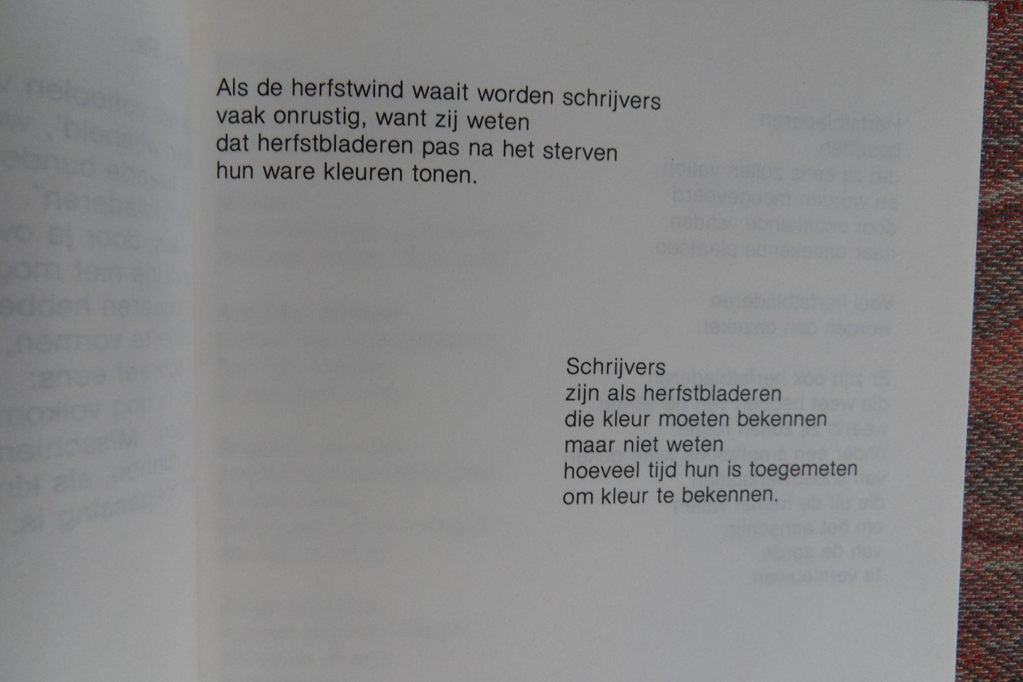 Oremus, Co. [ oktober 1920 - maart 1988 ]. - De Laatste Herfstbladeren. - Gedichtenbundel ter nagedachtenis van Co Oremus.