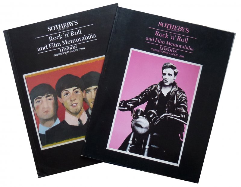 Sotheby - Rock 'n'  Roll and Film Memorabilia.Auction catalog. 2 parts