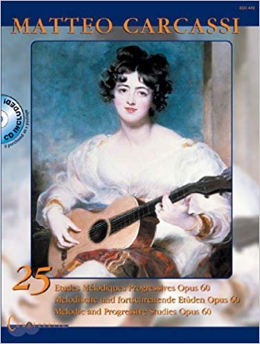 Carcassi; Matteo (1792 – 1853) - 25 Etudes melodiques Progressives - Opus 60 / for the Guitar / Met CD