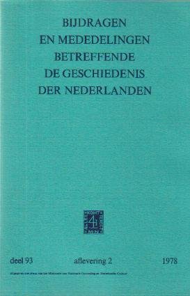 Asaert, G. (e.a. redactie) - Bijdragen en mededelingen betreffende de geschiedenis der Nederlanden (deel 93 - aflevering 2 - 1978)