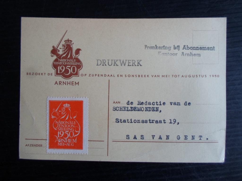  - Kaart Nationale Tentoonstelling Arnhem