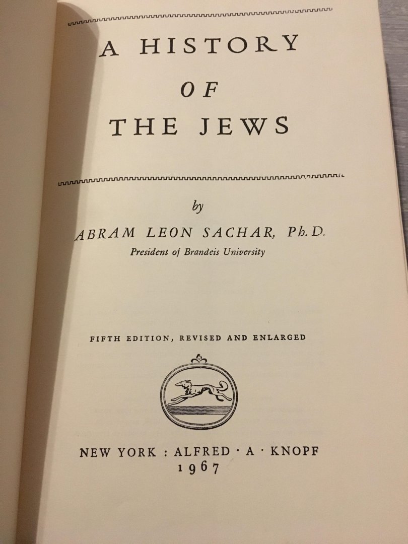 Abram Leon Sachar - A History of the Jews