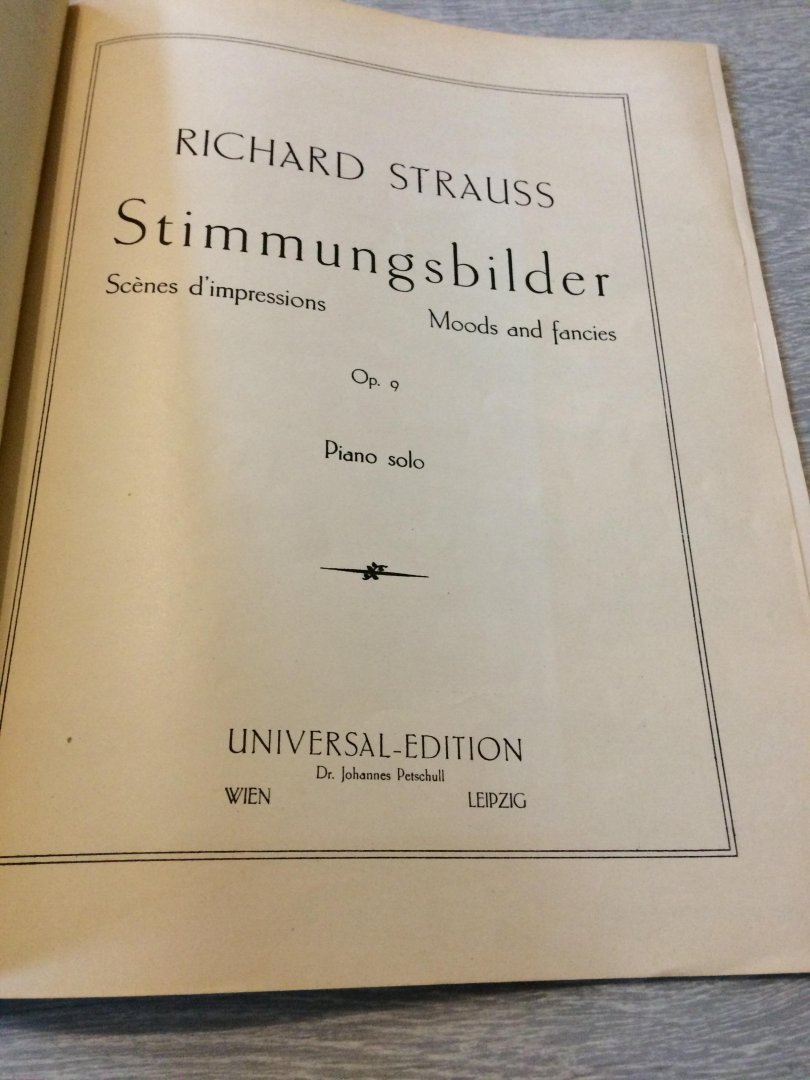 Richard Strauss - Stimmungsbilder op.9
