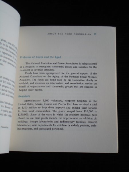  - About the Ford Foundation