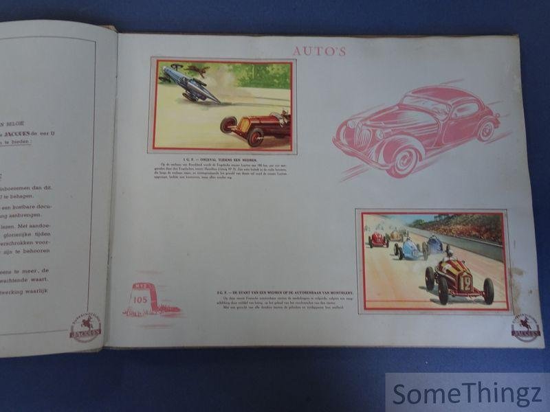 N/A. - Superchocolade Jacques. - Jacques. Auto's, vliegtuigen, oorlogsmarine.  De levendigste, de echtste verzameling die er ooit was, dank zij de uitzonderlijke inlichtingsbronnen waaruit zij ontstond.