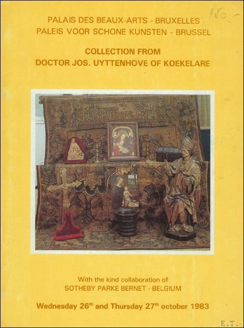 CATALOGUE. - COLLECTION FROM DOCTOR JOS. UYTENHOVE OF KOEKELARE.