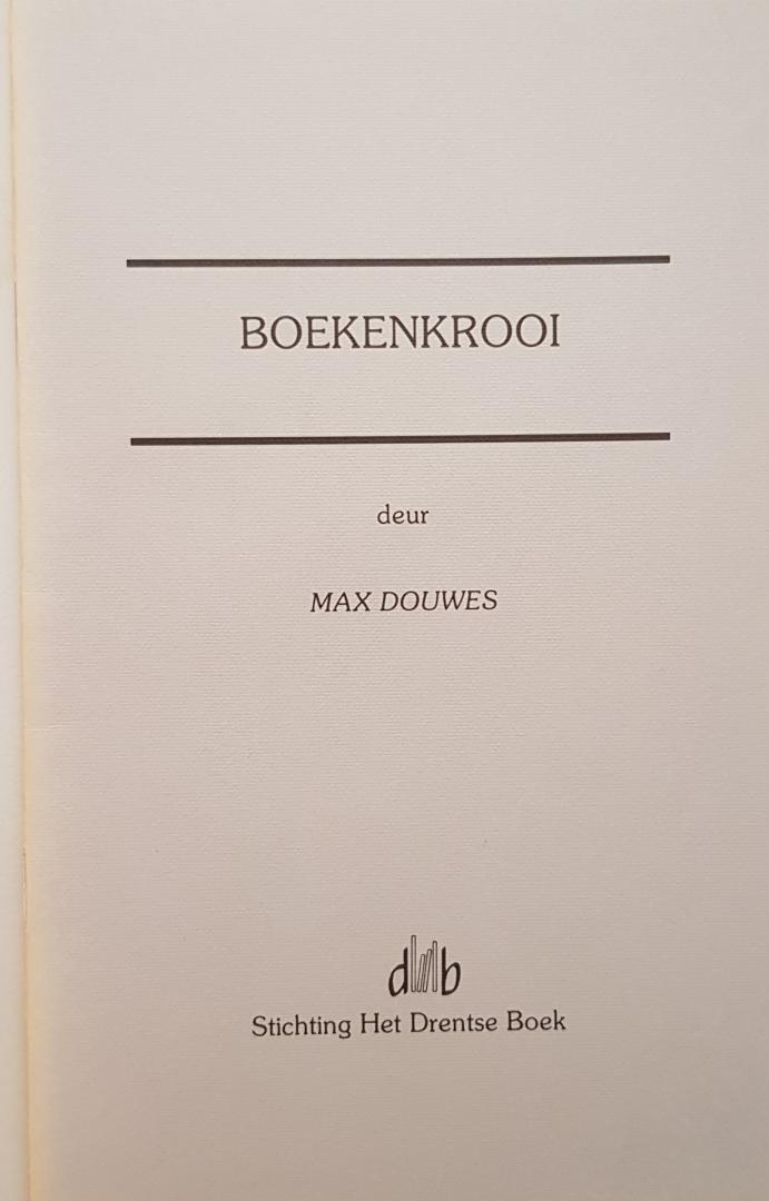 Douwes, Max - Boekenkrooi