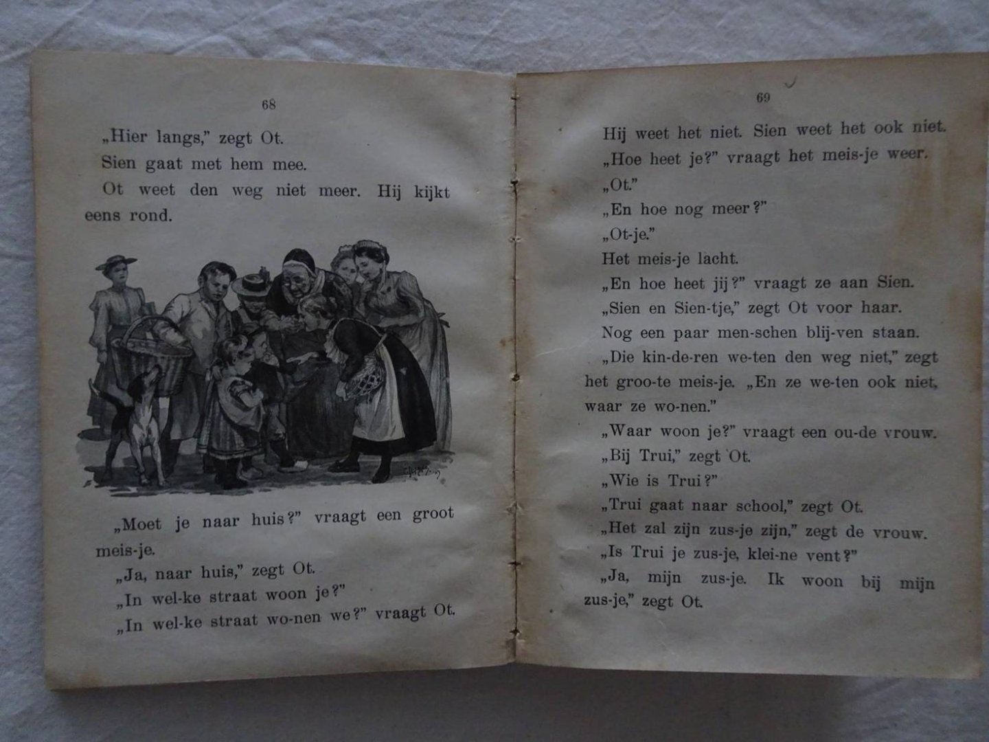 Ligthart, Jan  & H. Scheepstra. - Nog bij moeder. Eerste tot en met vierde stukje in één band.