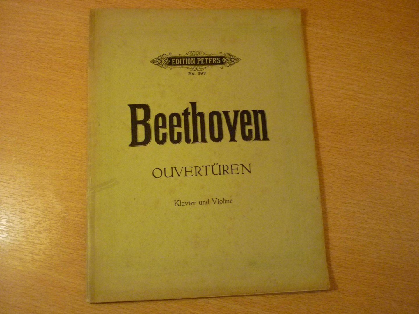 Beethoven; Ludwig von (1770 – 1827) - Ouverturen; fur Klavier und Violine