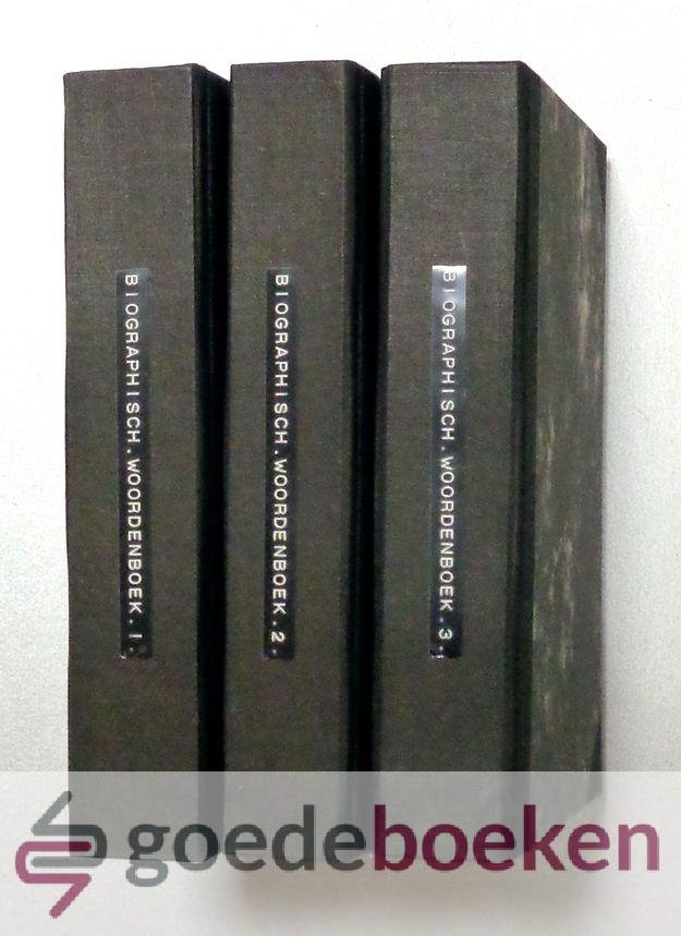 Glasius, B. - Godgeleerd Nederland, 3 delen in 2 banden compleet --- Biographisch Woordenboek van Nederlandsche Godgeleerden