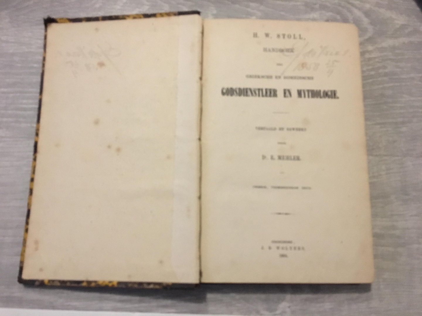 H.W. Stoll - Handboek der Grieksche en Romeinsche godsdienstleer en mythologie