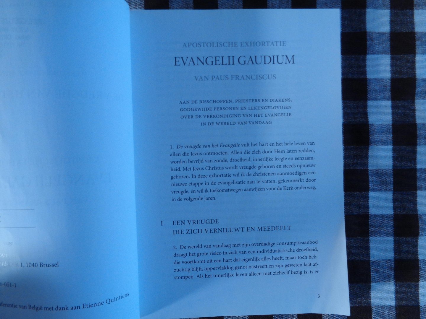 paus  franciscus - de vreugde van het evangelie