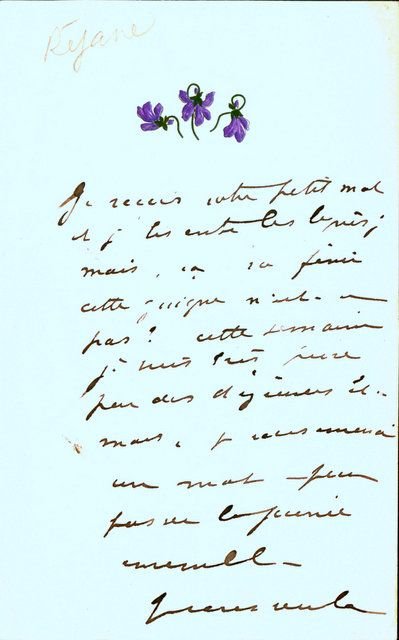 Réjane, Gabrielle Réju (1856-1920): - [2 Lettres autographes signées]