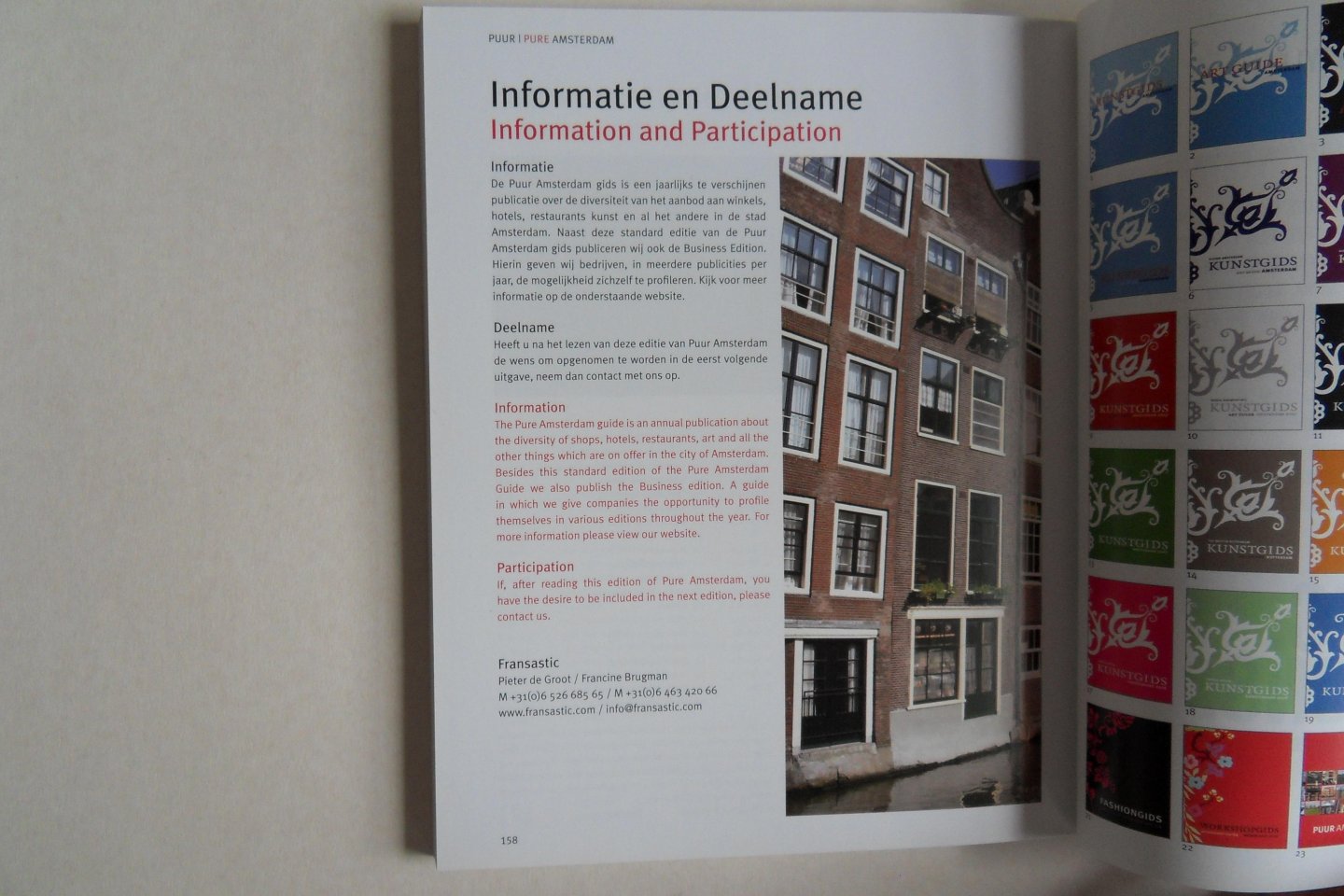 Brugman, Francine; Groot, Pieter de (concept en compositie). - Puur Amsterdam. - Pure Amsterdam.