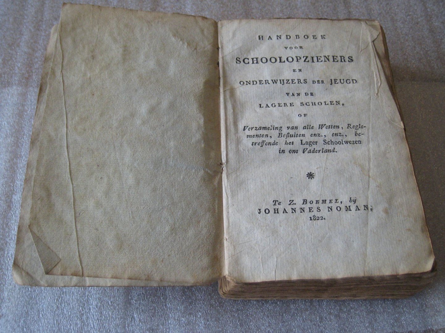 Muyt? - Handboek voor Schoolopzieners en Onderwijzers der Jeugd van de Lagere Scholen, of Verzameling van alle Wetten, Reglementen, Besluiten enz., enz., betreffende het Lager Schoolwezen in ons  Vaderland