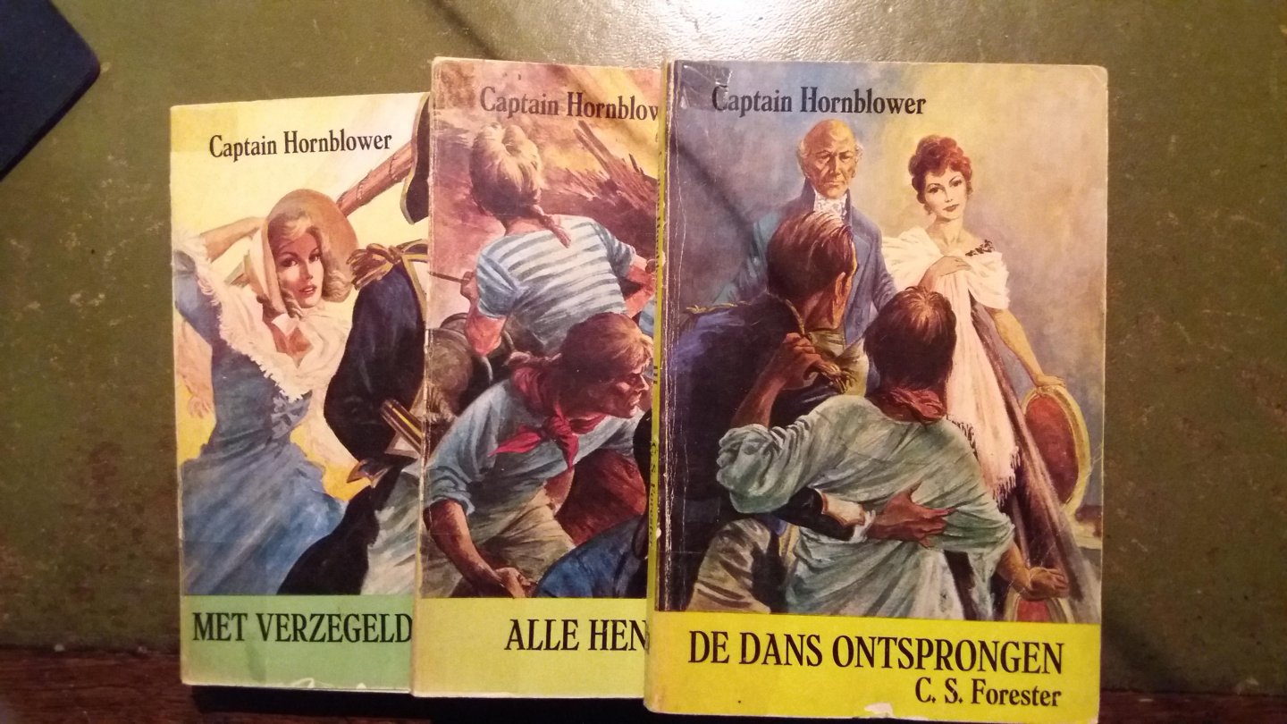 Forester, C.S. - Kapitein Hornblower ( 3 delen in 3 aparte paperbacks )