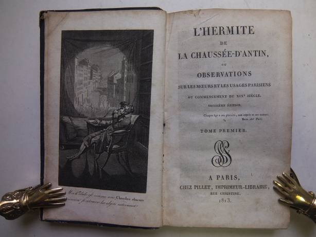 N.n.. - L'hermite de la chaussée-d'antin, ou observations sur les moeurs et les usages Parisiens au commencement du XIXe siècle. Tome 1-5.