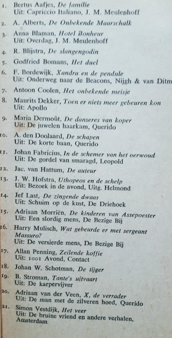 Kelk, J.C.(samenstelling) - Moderne Nederlandse verhalen