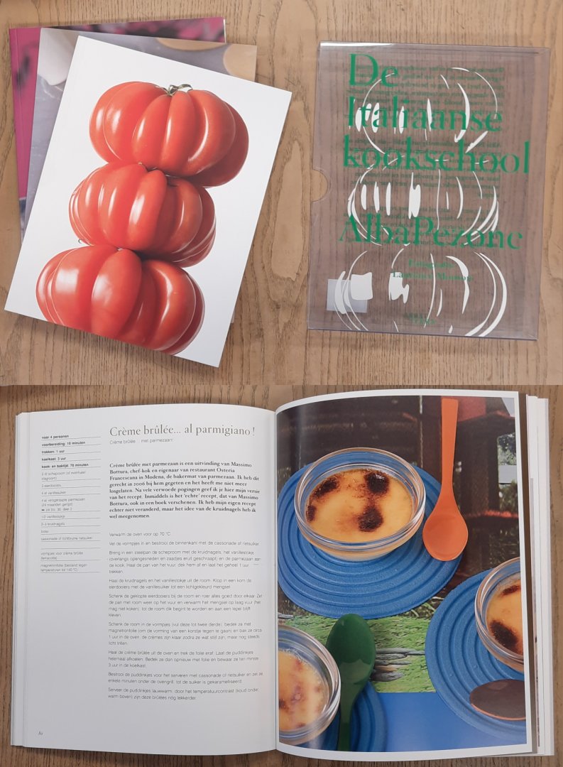 ALBA PEZONE. - De Italiaanse kookschool, 3 delen. 1. Reis door Italie, 2. Technieken, producten & keukengerei, 3. 100 % product.