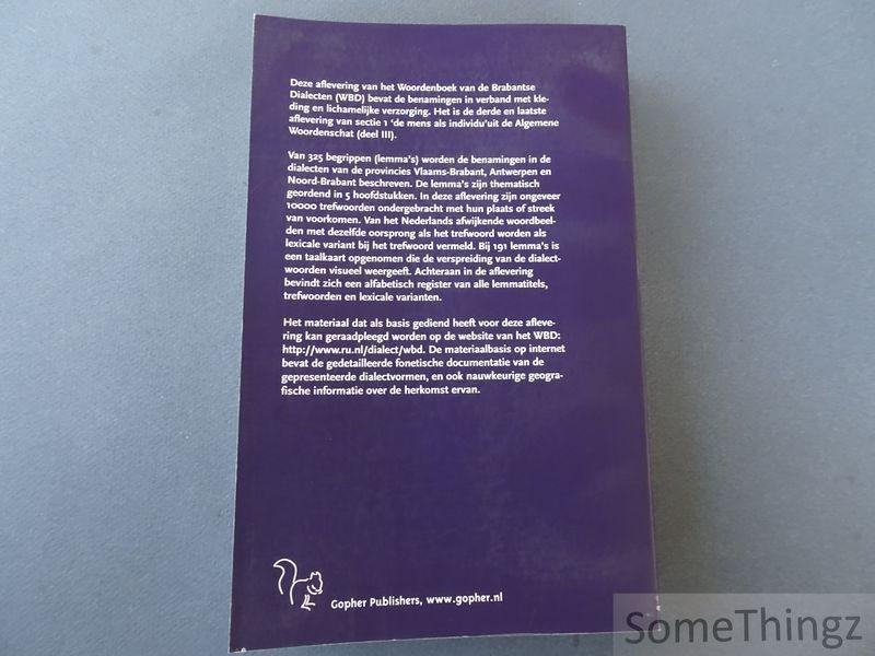 Griet Coupé - Woordenboek van de Brabantse Dialecten. Deel III Sectie 1: De mens als individu - Aflevering 3: Kleding