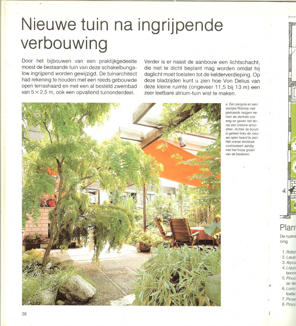 Herwig, Rob en Wolfram  Stehling,  Tekeningen Nicoline Nieuwenhuis - Creatieve tuinideeen  ..  Ontwerp Aanleg Beplanting
