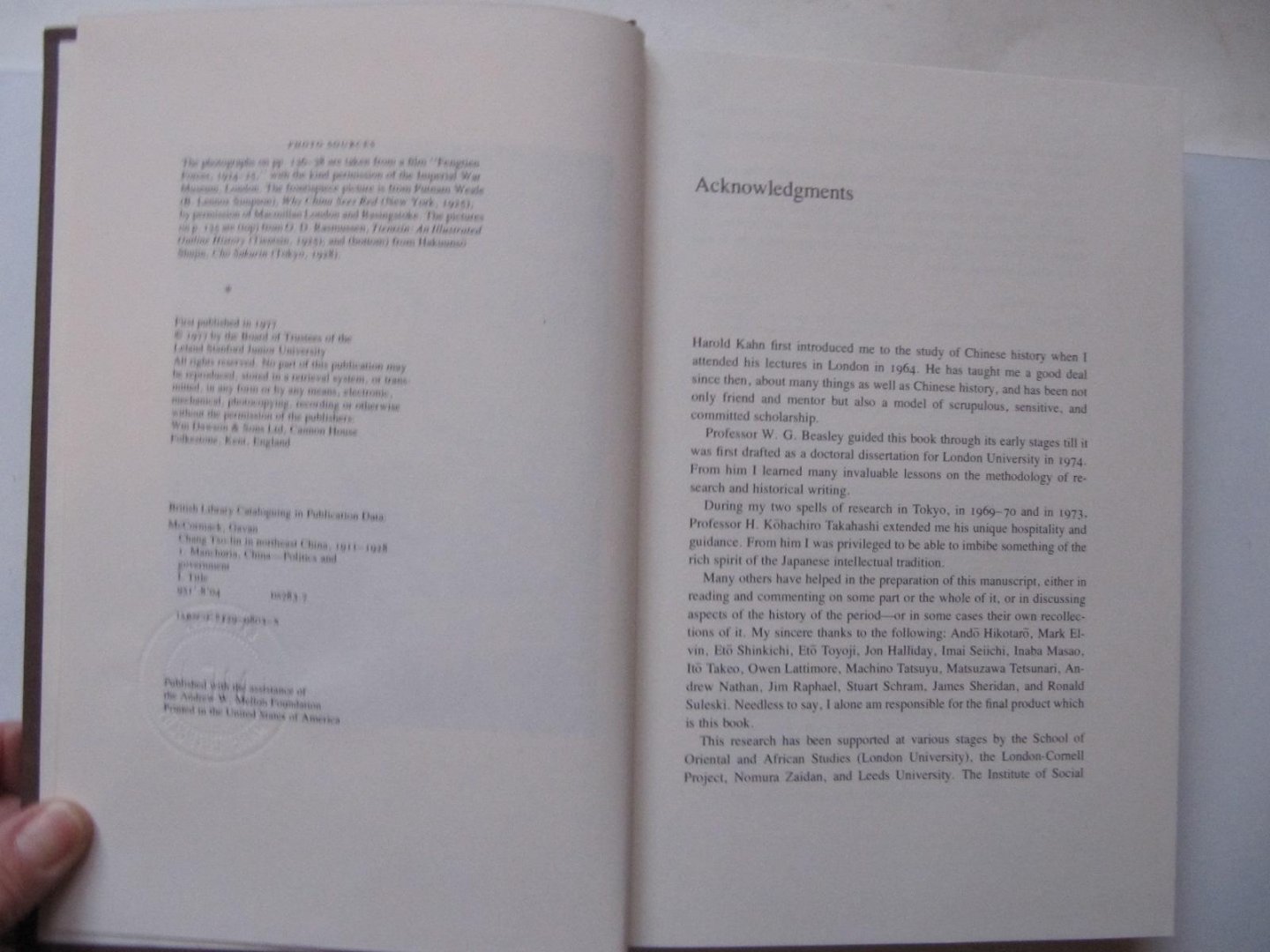 Gaan Mc Cormack - Chang Tso-in in Northeast China, 1911-1928