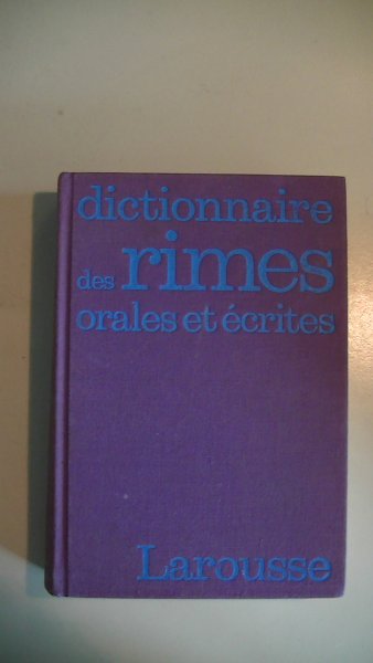 Warnant, Léon - Dictionnaire des rimes orales et écrites