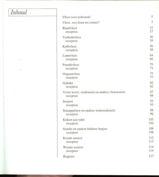 Belterman, Hans - Het dagelijks vleesboek. Bijna 200 vleesrecepten.