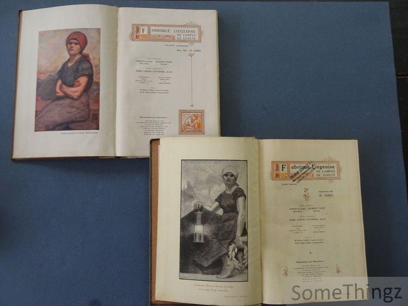 Anon. / H. Joris / Fabrique Liégeoise de lampes de sûreté. - Lampes pour mines. Lampisteries de charbonnage. Fabrique Liégeoise de lampes de sûreté S.A. [2 vols.]