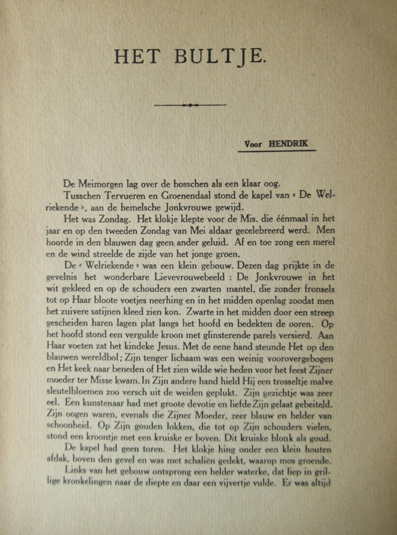 Raal, G - Oude Marialegenden Bultje.