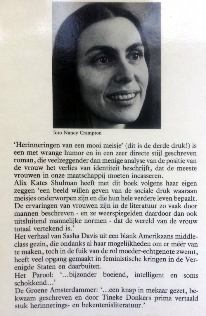 Kates Shulman, Alix - Herinneringen van een mooi meisje
