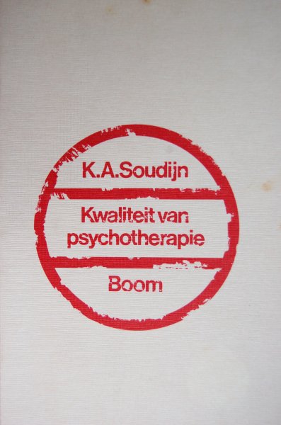 Soudijn, K. A. - Kwaliteit van psychotherapie