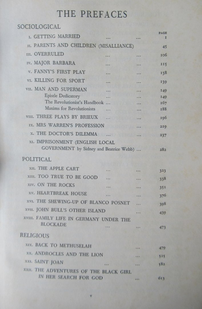 Shaw, Bernard - Prefaces by Bernard Shaw