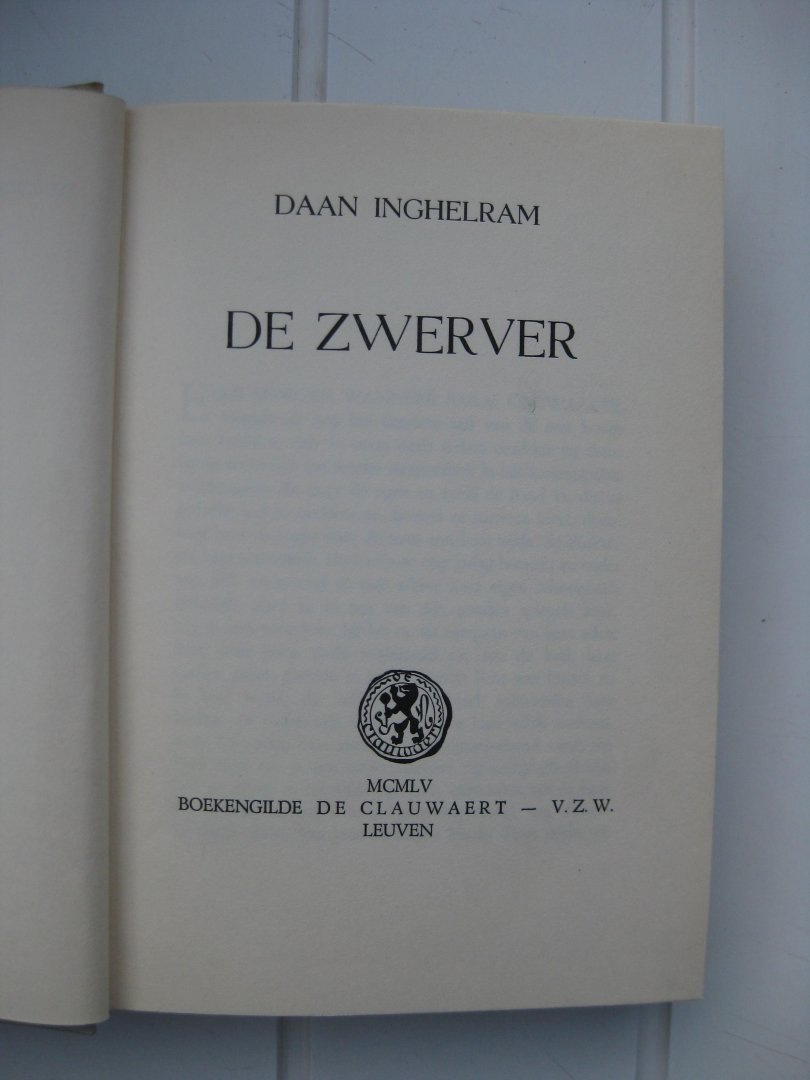 Inghelram, Daan - De zwerver.
