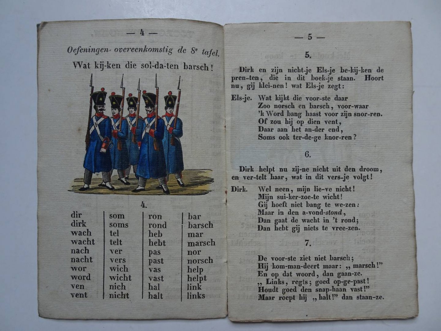 Vegt, J. van der. - Leesoefeningen voor de jeugd, toegepast op de 8e en 9e leestafel van den heer Prinsen. Vierde stukje.