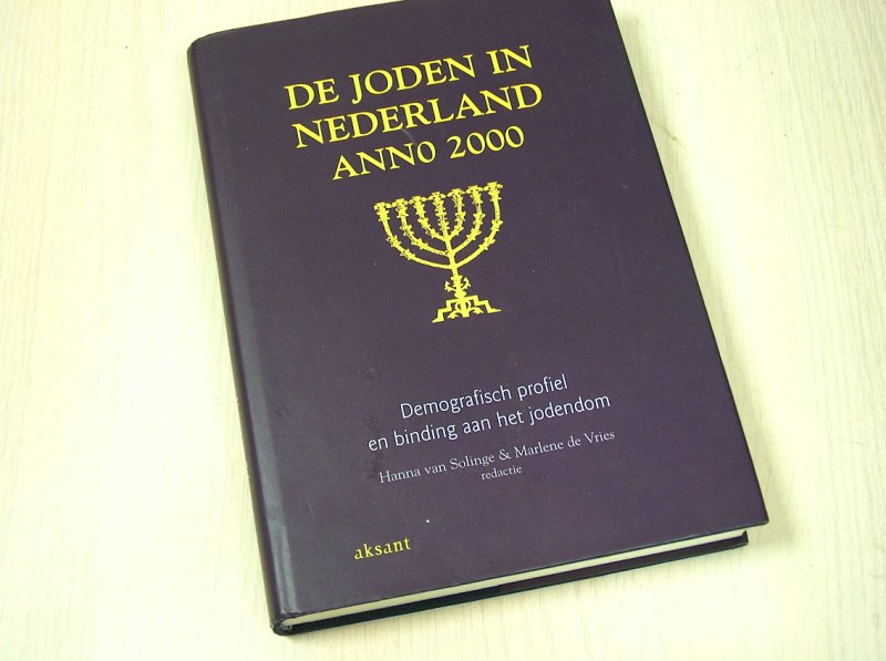 Solinge, H. van / Vries, M. de - De joden in Nederland anno 2000 - Demografisch profiel en binding aan het jodendom