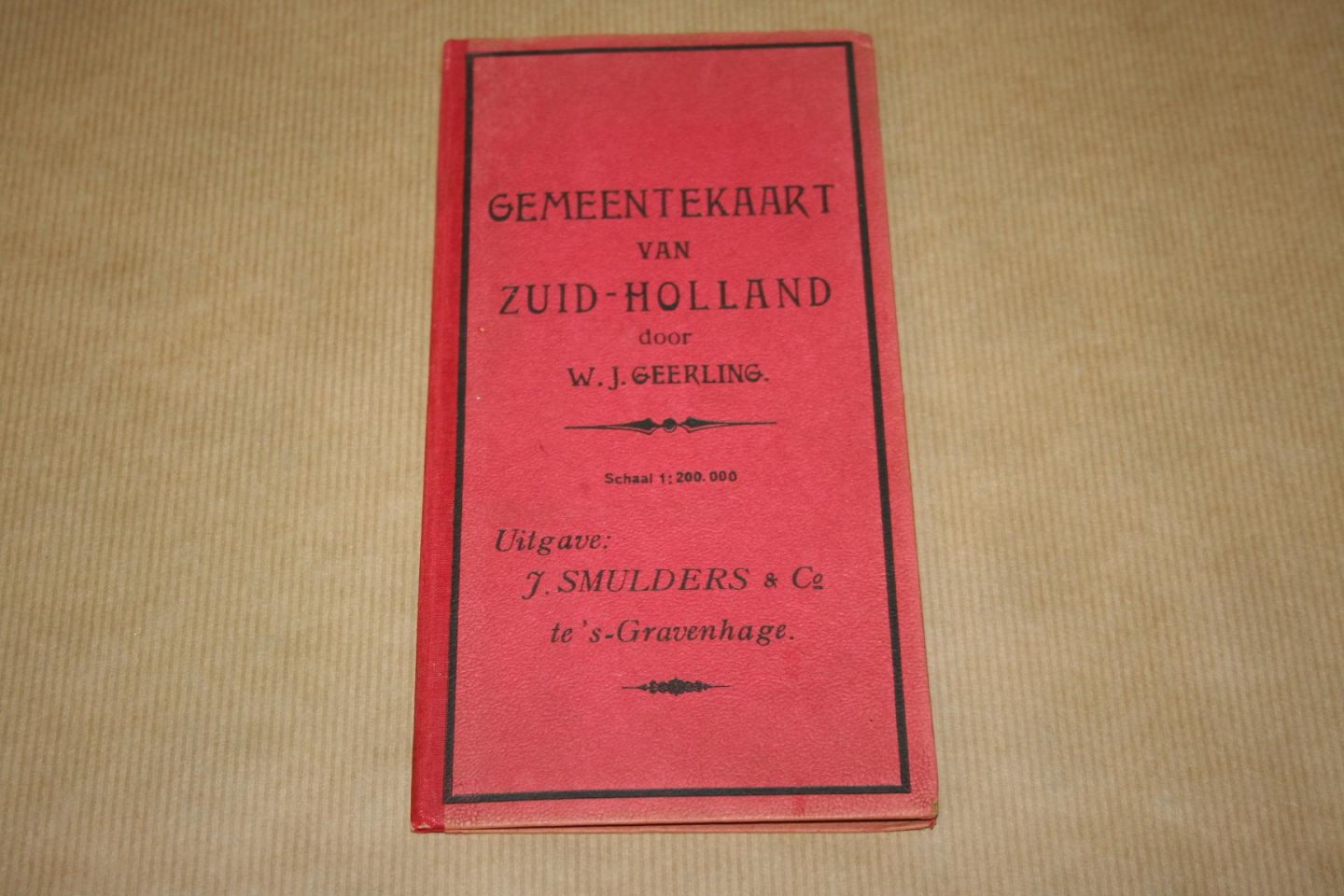 W.J. Geerling - Gemeentekaart van Zuid-Holland
