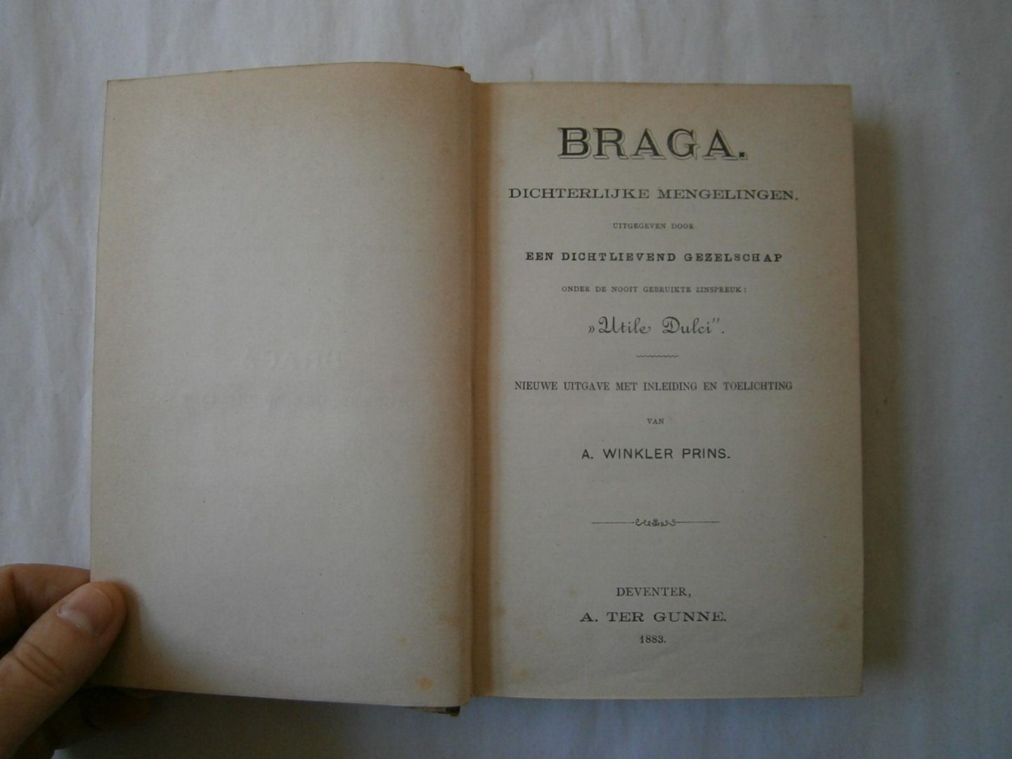 Winkler Prins, A. - Braga, dichterlijke mengelingen